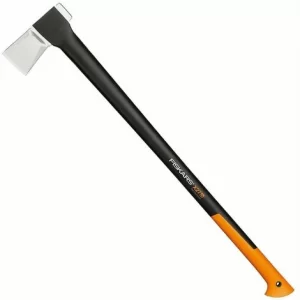 FISKARS Set Spaltaxt X27 – XXL + Xsharp Axt- Und Messerschärfer + Handschuhe 8