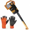 FISKARS Set Spaltaxt X25 XL 1015643 + Arbeits-Handschuhe Gr.10 16